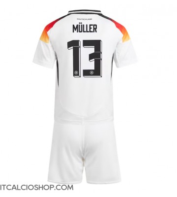 Germania Thomas Muller #13 Prima Maglia Bambino Europei 2024 Manica Corta (+ Pantaloni corti)